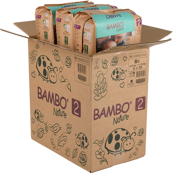 Pelene Papirno Pakovanje Box - Bambo Nature - bambo pelene za bebe