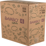 Bambo Nature pelene papirno pakovanje box veličina 4, 7–14 kg, 144 kom